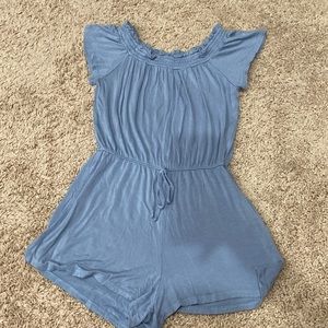 LA Hearts Light Blue Romper